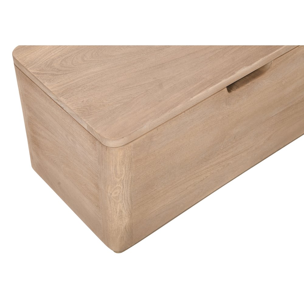 Argyle Storage Bench in Light Ash Ivory Reclaimed Wood