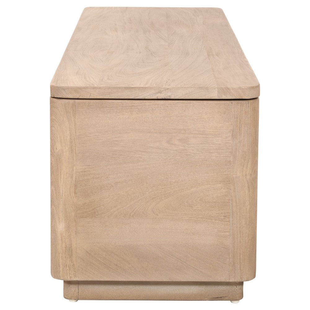Argyle Storage Bench in Light Ash Ivory Reclaimed Wood