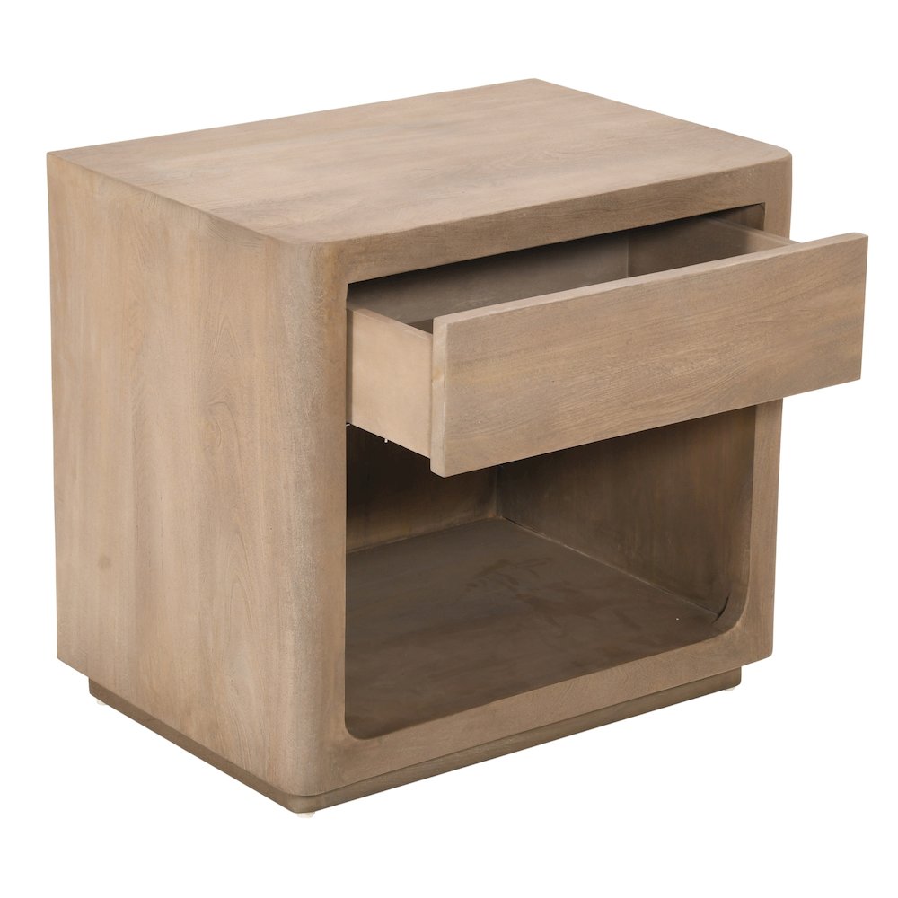 Argyle Nightstand in Light Ash Ivory Reclaimed Wood