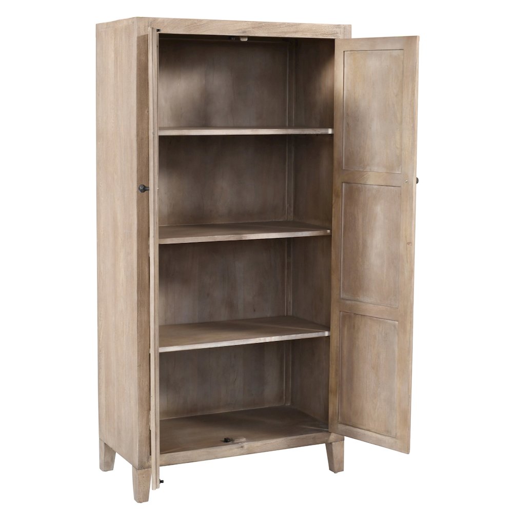 Orchard Tall Cabinet in Light Ash Ivory Reclaimed Wood