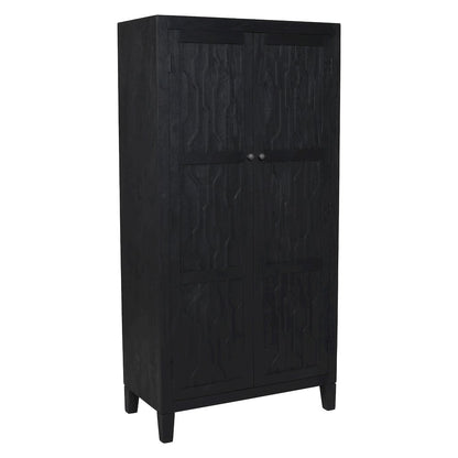 Orchard Tall Cabinet in Graphite Black Reclaimed Wood