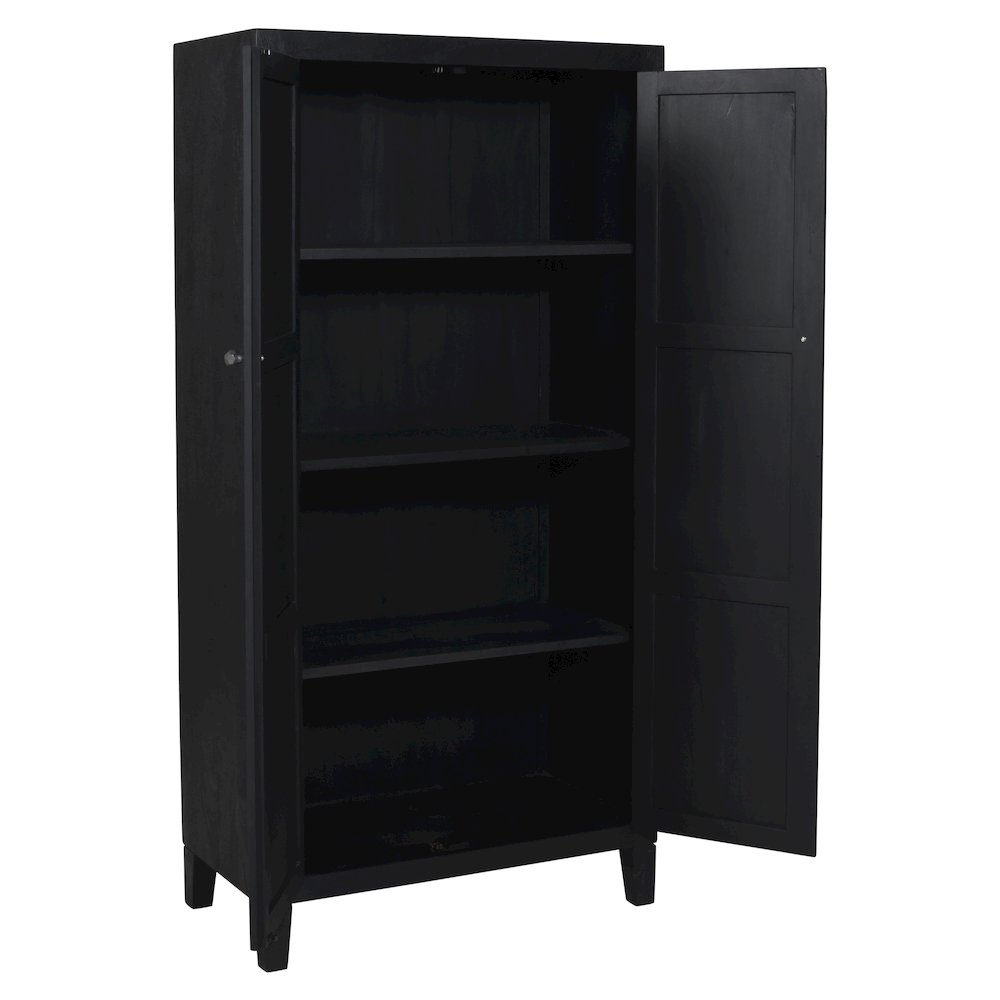Orchard Tall Cabinet in Graphite Black Reclaimed Wood