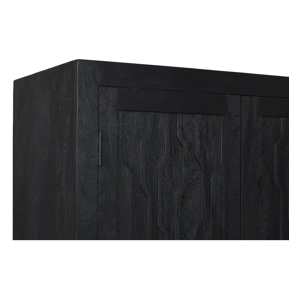 Orchard Tall Cabinet in Graphite Black Reclaimed Wood
