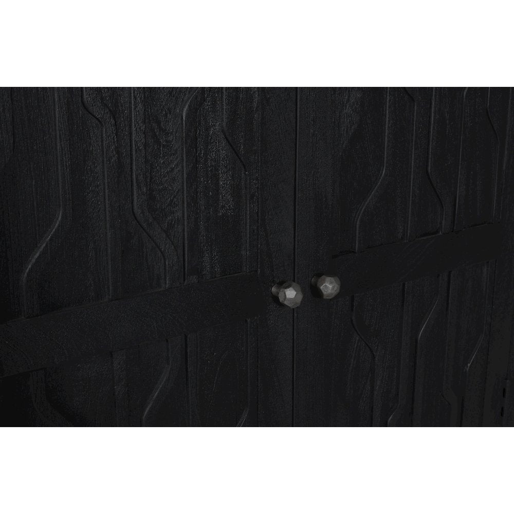 Orchard Tall Cabinet in Graphite Black Reclaimed Wood