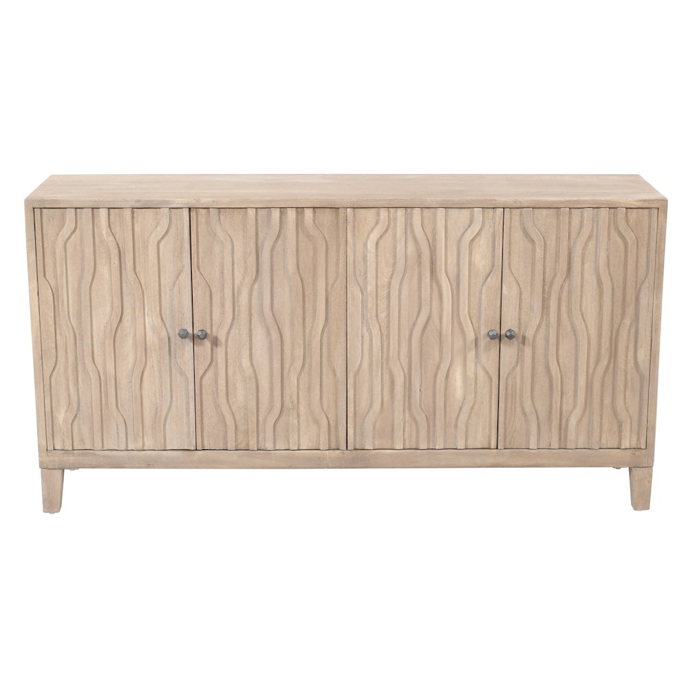 Orchard 4-Door Sideboard in Light Ash Ivory Reclaimed Wood