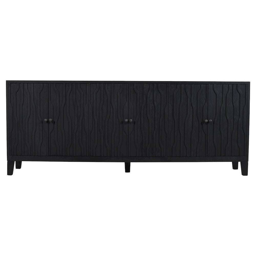 Orchard 6-Door Sideboard in Graphite Black Reclaimed Wood