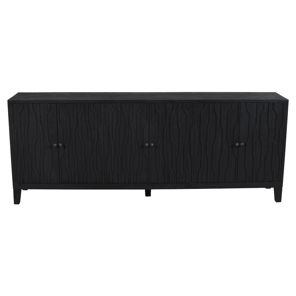Orchard 6-Door Sideboard in Graphite Black Reclaimed Wood