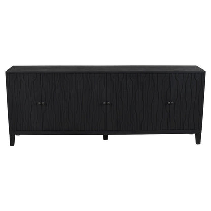 Orchard 6-Door Sideboard in Graphite Black Reclaimed Wood