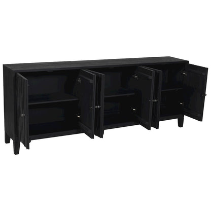 Orchard 6-Door Sideboard in Graphite Black Reclaimed Wood