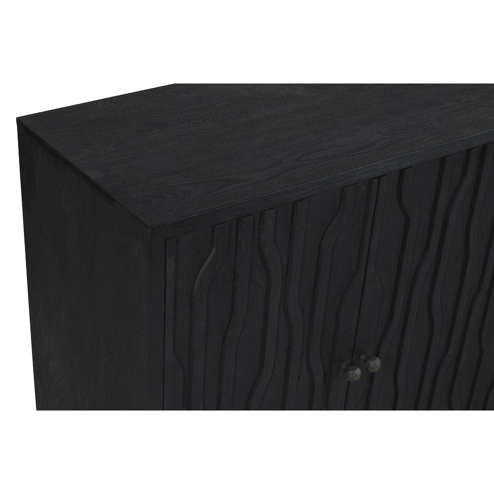 Orchard 6-Door Sideboard in Graphite Black Reclaimed Wood