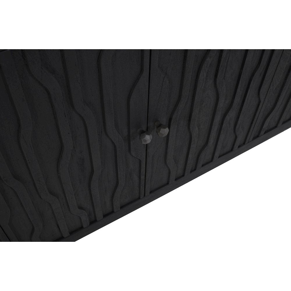 Orchard 6-Door Sideboard in Graphite Black Reclaimed Wood