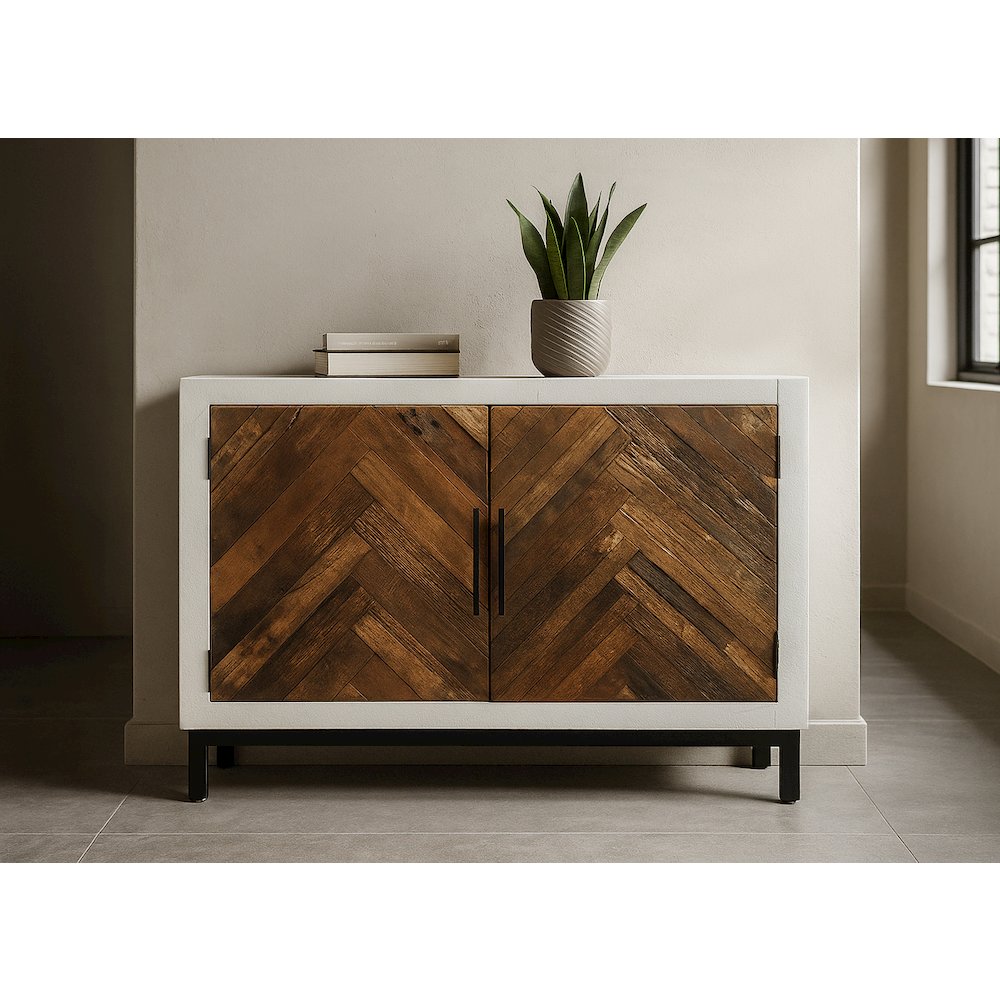 Bayside 2-Door Sideboard in Brown