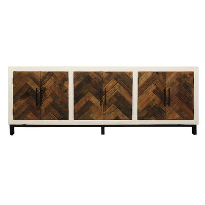 Bayside 6-Door Sideboard in Brown