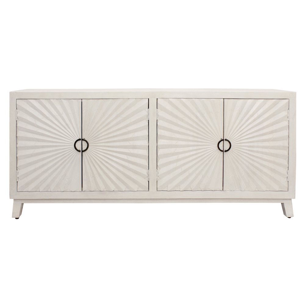 Bayside 4-Door Sideboard in Ivory