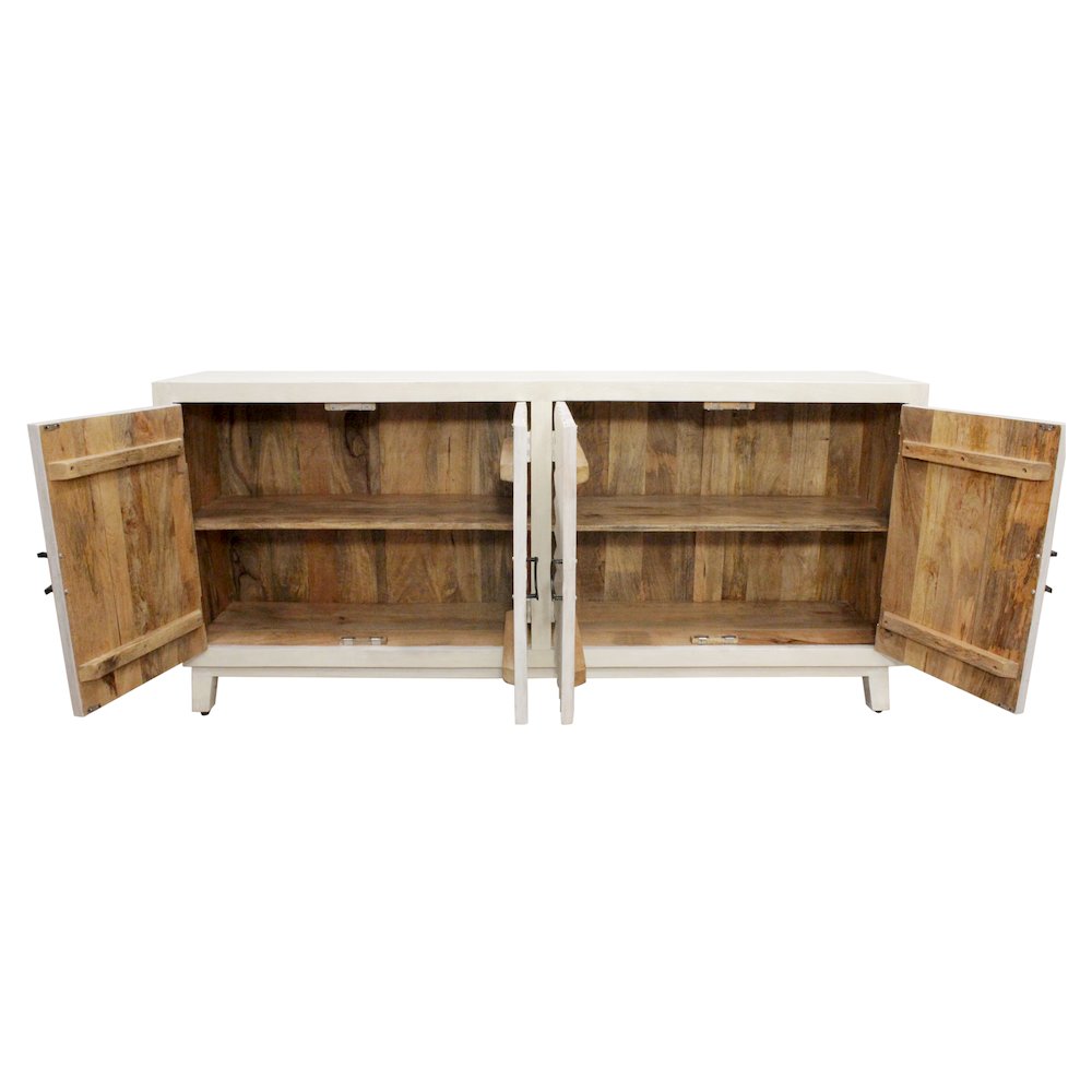 Bayside 4-Door Sideboard in Ivory