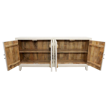 Bayside 4-Door Sideboard in Ivory