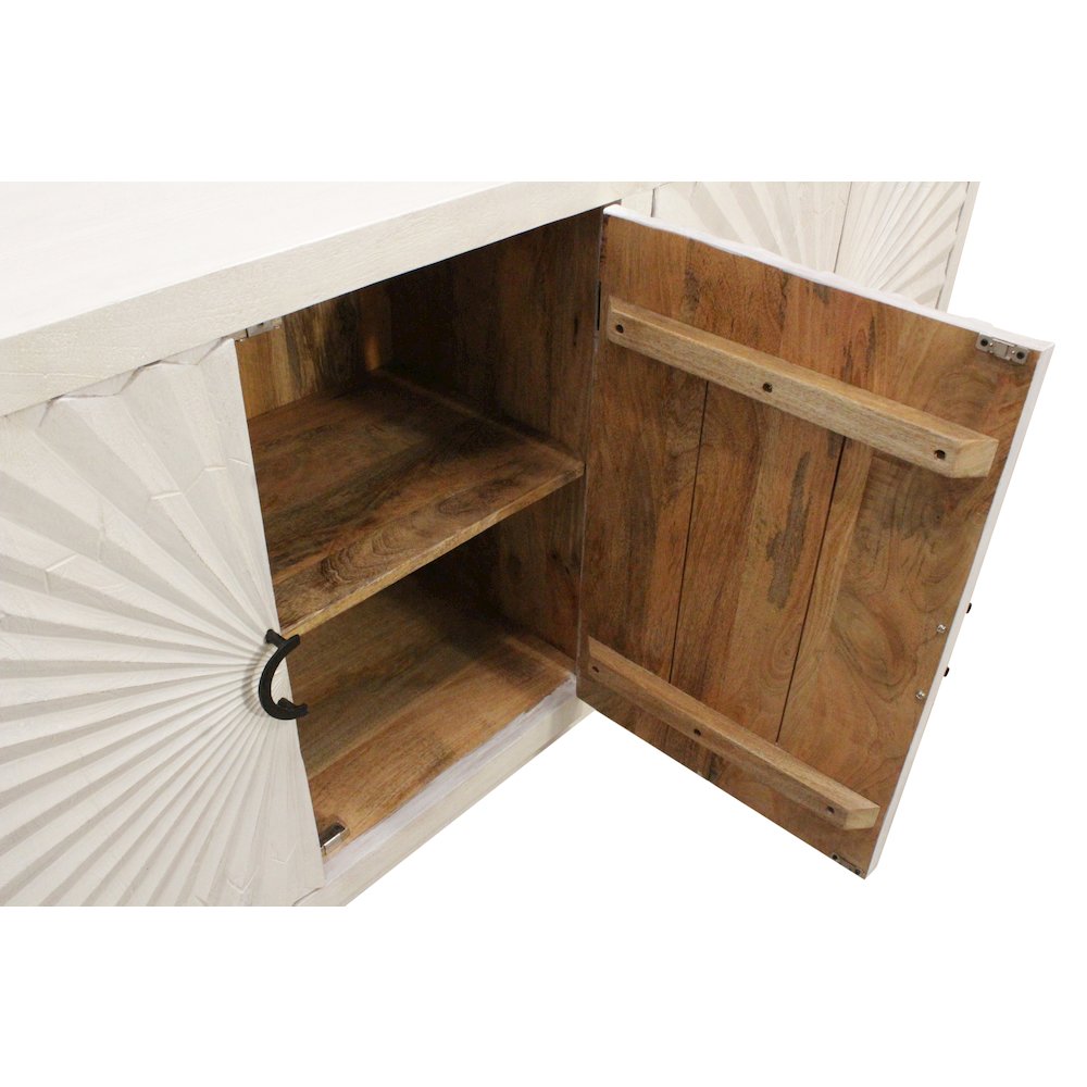 Bayside 4-Door Sideboard in Ivory