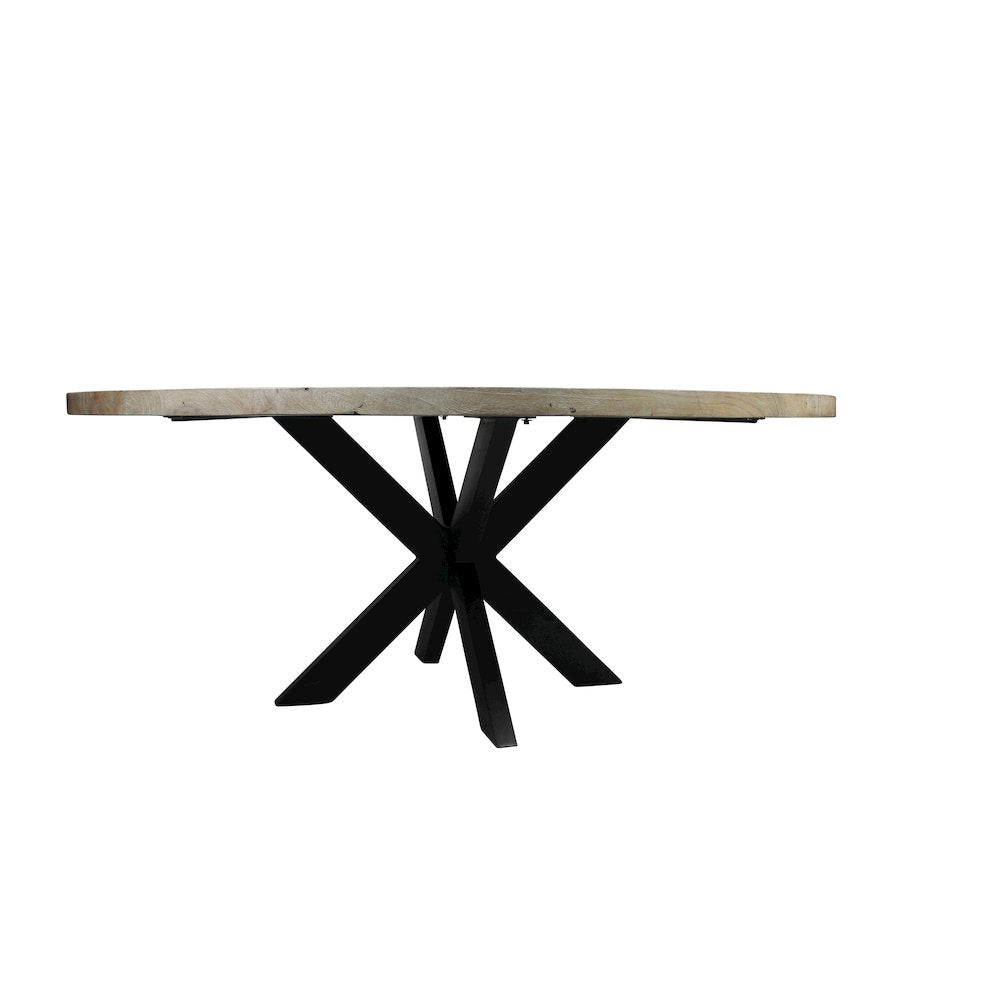 Felix 60" Dining Table with 3 sets of Cleo Teal Chairs