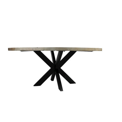 Felix 60" Dining Table with 3 sets of Cleo Teal Chairs