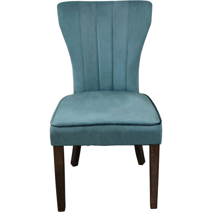 Felix 60" Dining Table with 3 sets of Cleo Teal Chairs