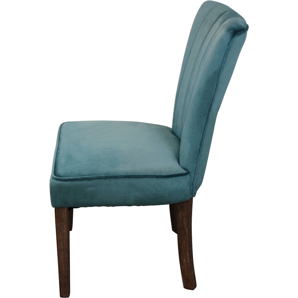 Felix 60" Dining Table with 3 sets of Cleo Teal Chairs
