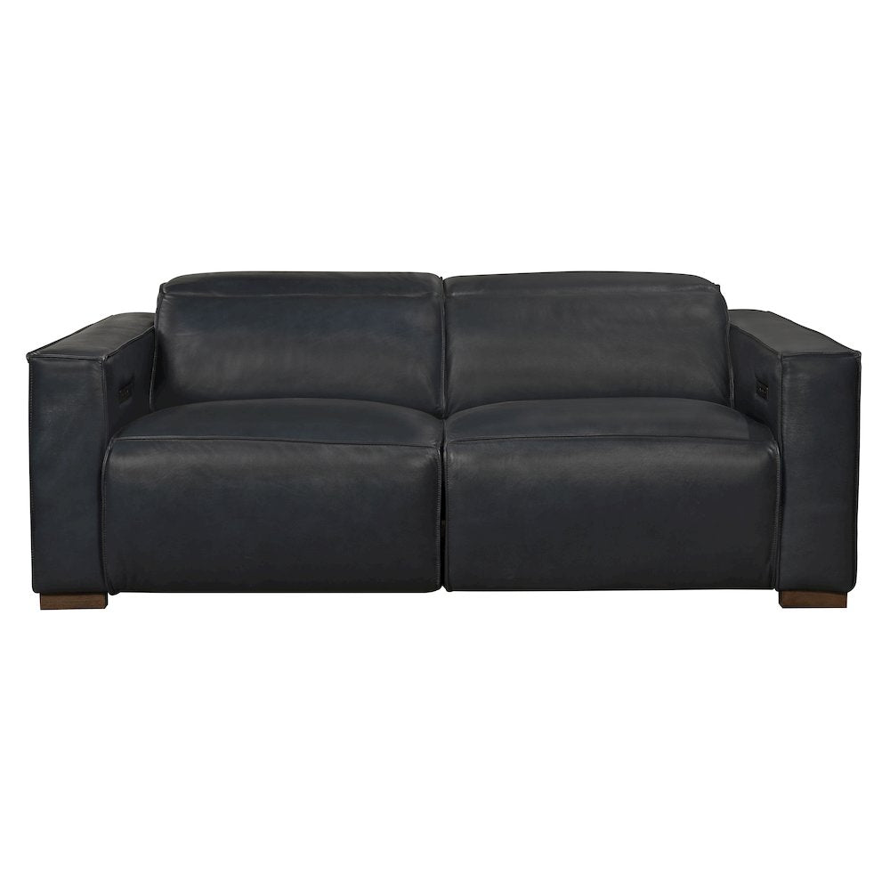 Riseholme Reclining Sofa in Blue Full-Leather