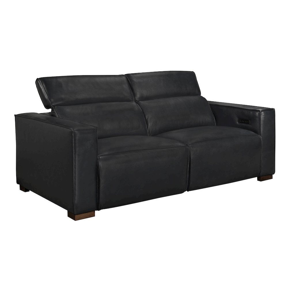 Riseholme Reclining Sofa in Blue Full-Leather