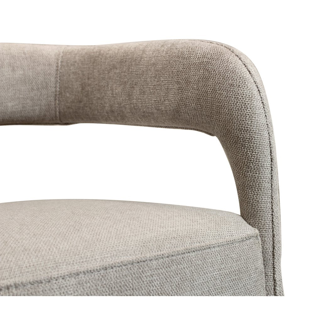 Logan 9-Piece 72" Dining Set with 8 Galway Dining Chairs in Ivory Linen Fabric