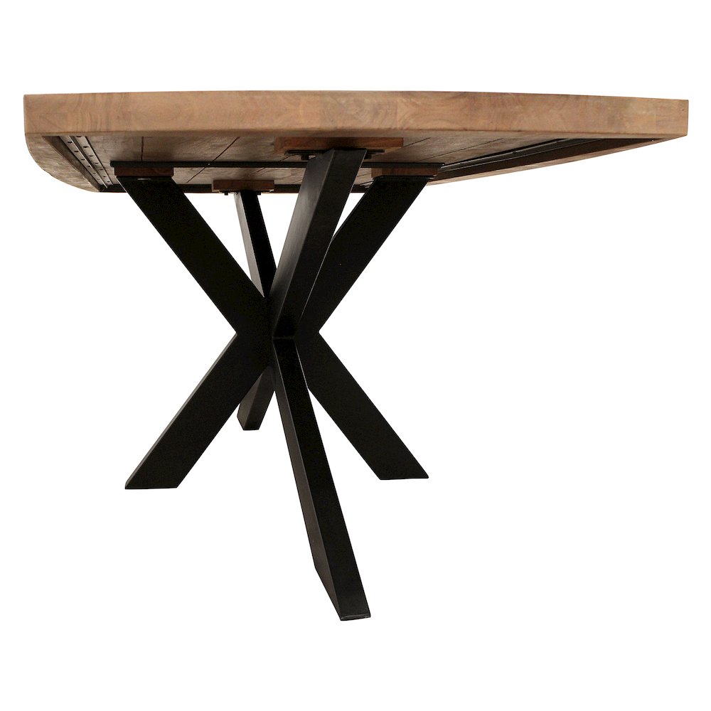 Logan 82" Dining Table with 6 Trish Rust Arm Chairs