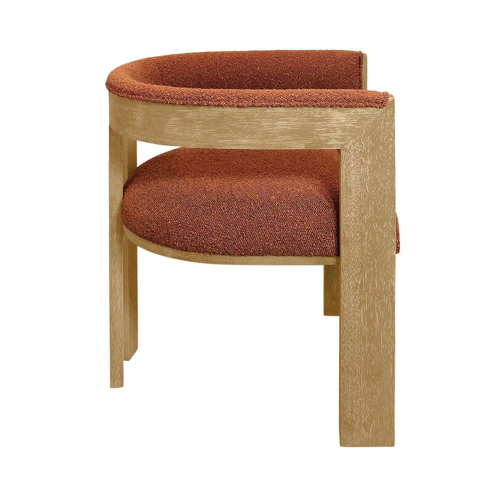 Logan 82" Dining Table with 6 Trish Rust Arm Chairs