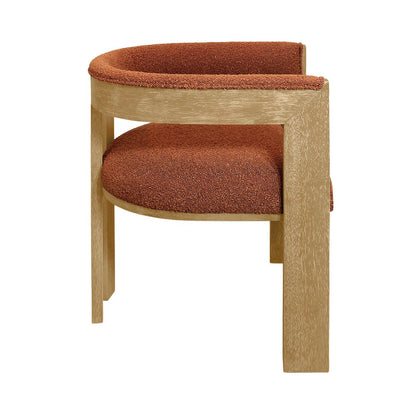 Logan 82" Dining Table with 6 Trish Rust Arm Chairs