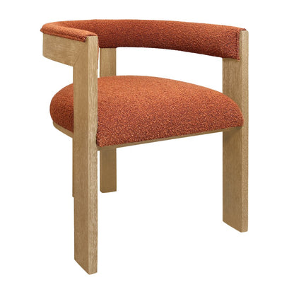 Logan 82" Dining Table with 8 Trish Rust Arm Chairs