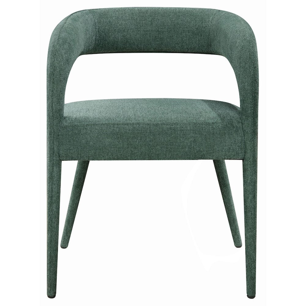 Jenna 48" Dining Table with 2 Sets of Galway Chairs in Teal Linen Fabric