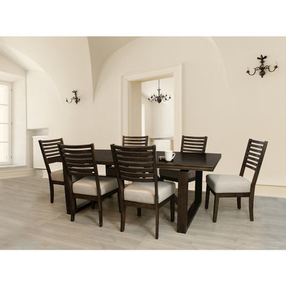 Scott 7-Piece Dining Set with 3 Sets of Chairs in Two-Tone