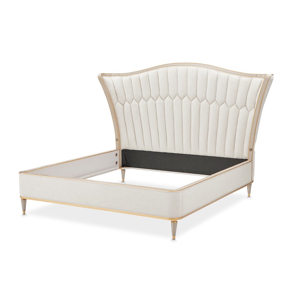 St. Charles Queen Upholstered Bed - Dove Gray