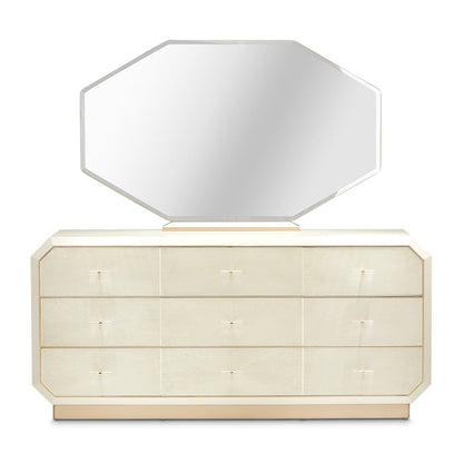 La Rachelle Dresser with Mirror - Champagne