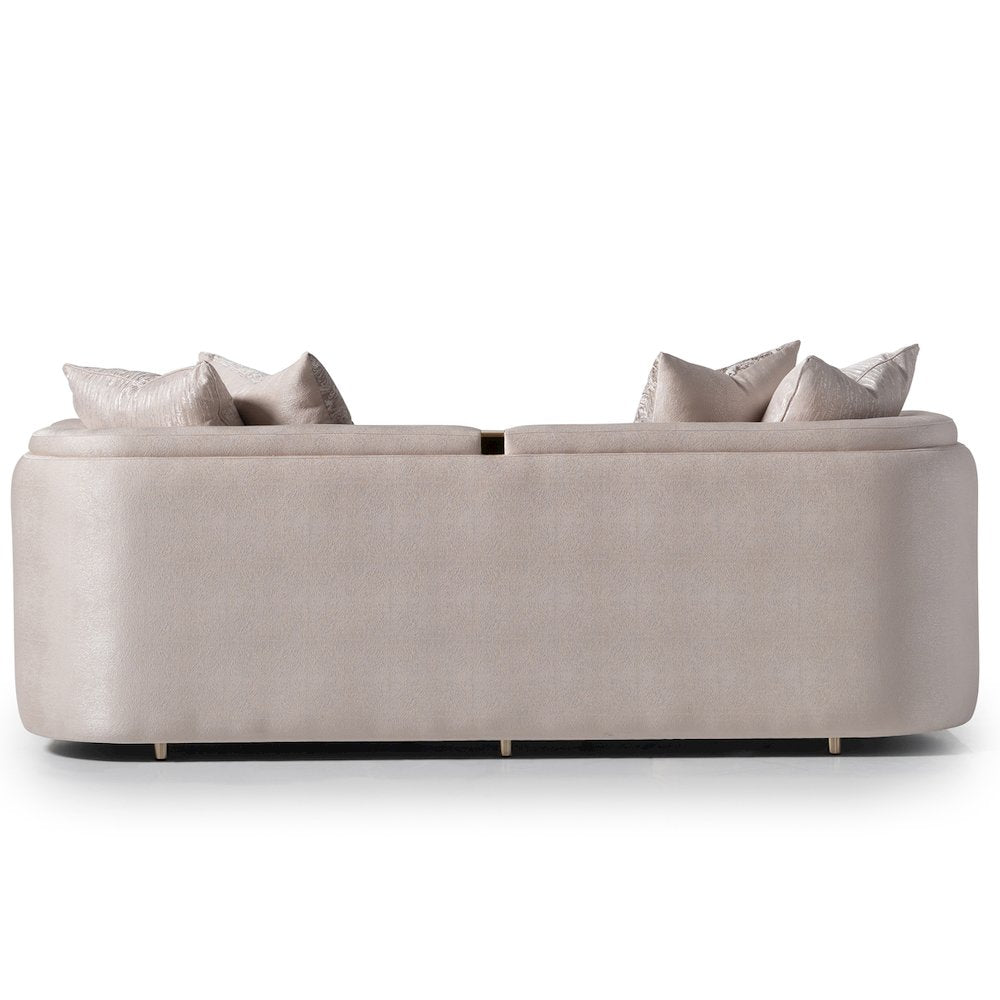 Carmela Sofa - Almond/Gold