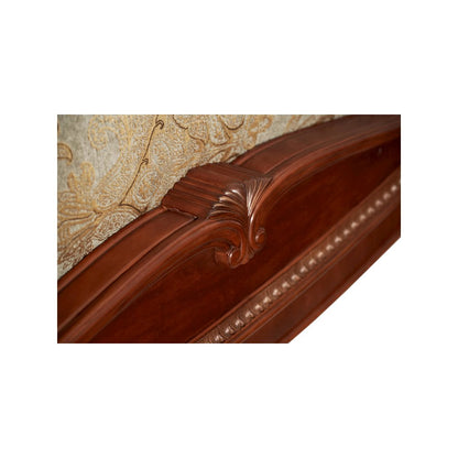 Cortina Eastern King Sleigh Bed - Honey Walnut