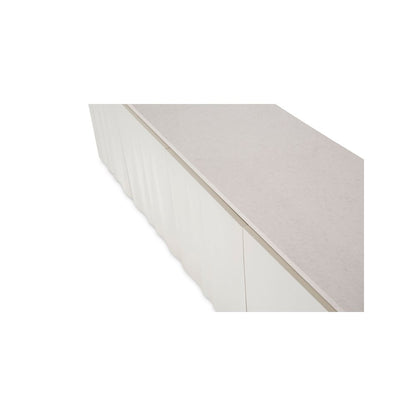 London Place Media Cabinet - Creamy Pearl