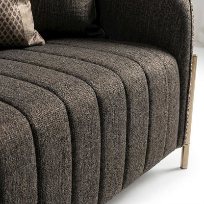 Lisbon Sofa - Onyx/Gold