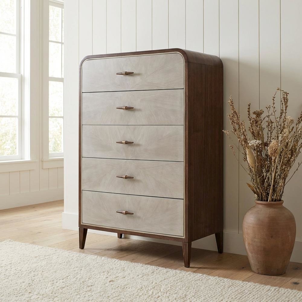 Houston 5-Drawer Chest - Walnut