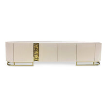 Lisbon Media Cabinet - Silken Matte Cream