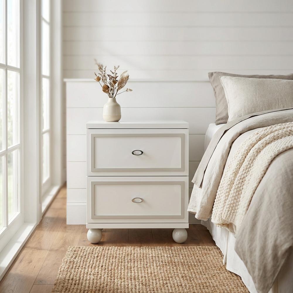 Sky Tower Nightstand - Cloud White