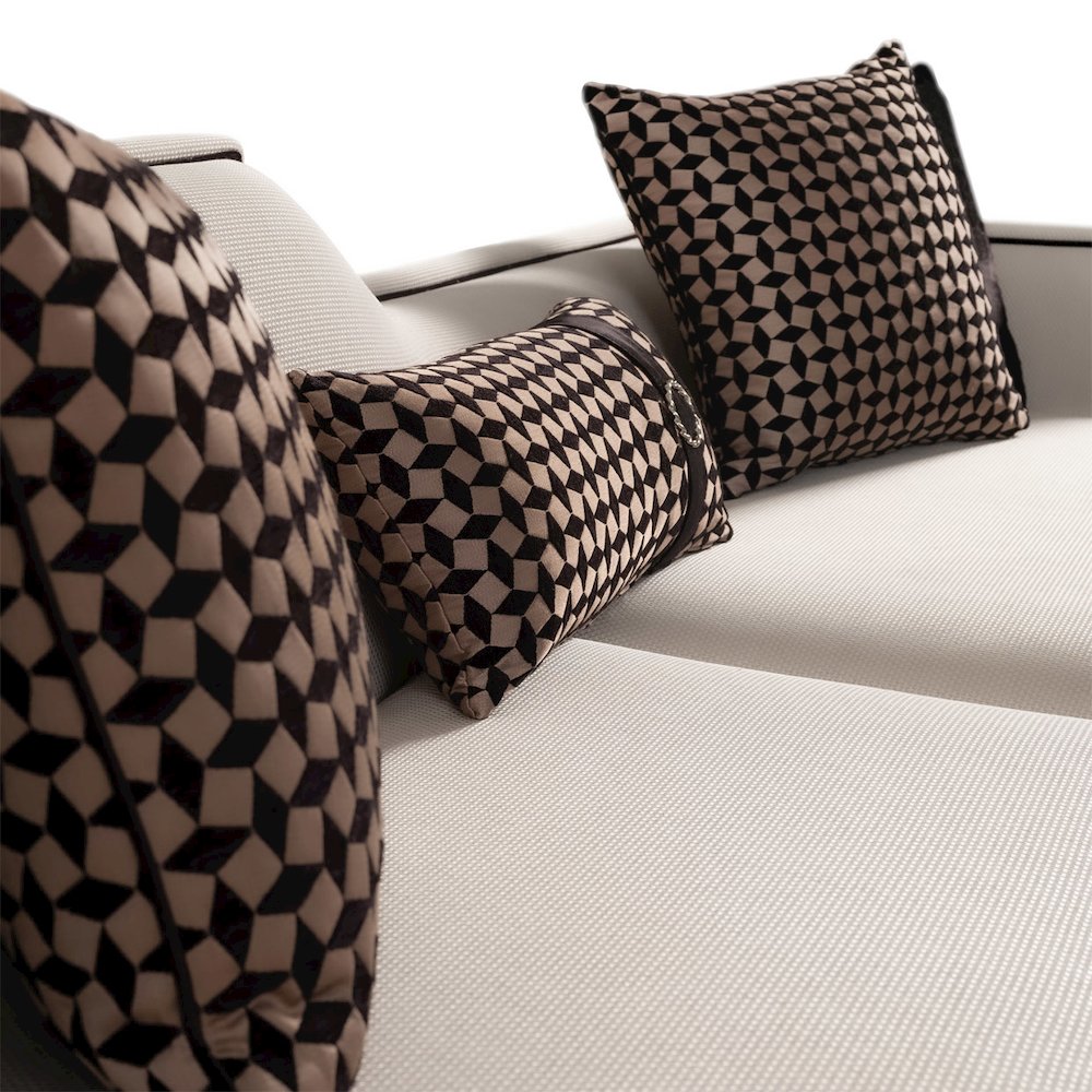 La Francaise Mansion Sofa - Cafe au Lait/Black