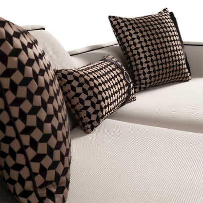 La Francaise Mansion Sofa - Cafe au Lait/Black