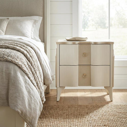 La Marisia Nightstand - Creamy Pearl