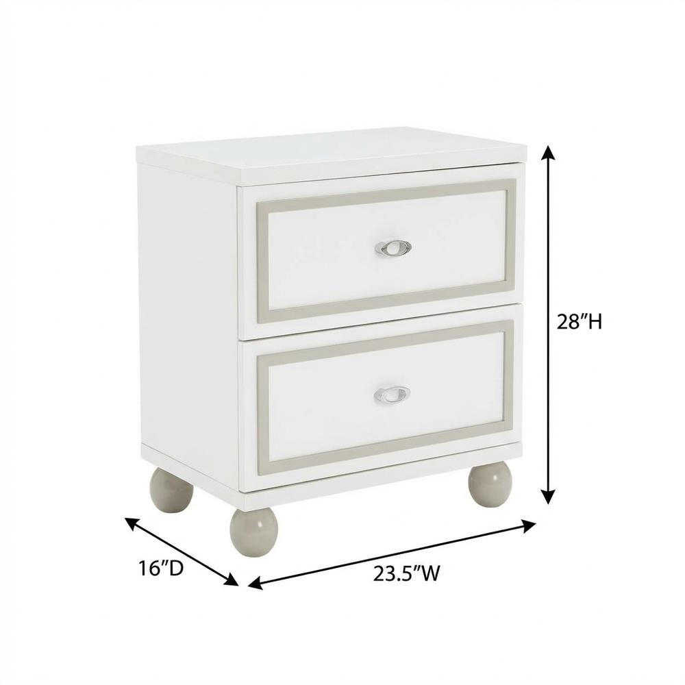 Sky Tower Nightstand - Cloud White