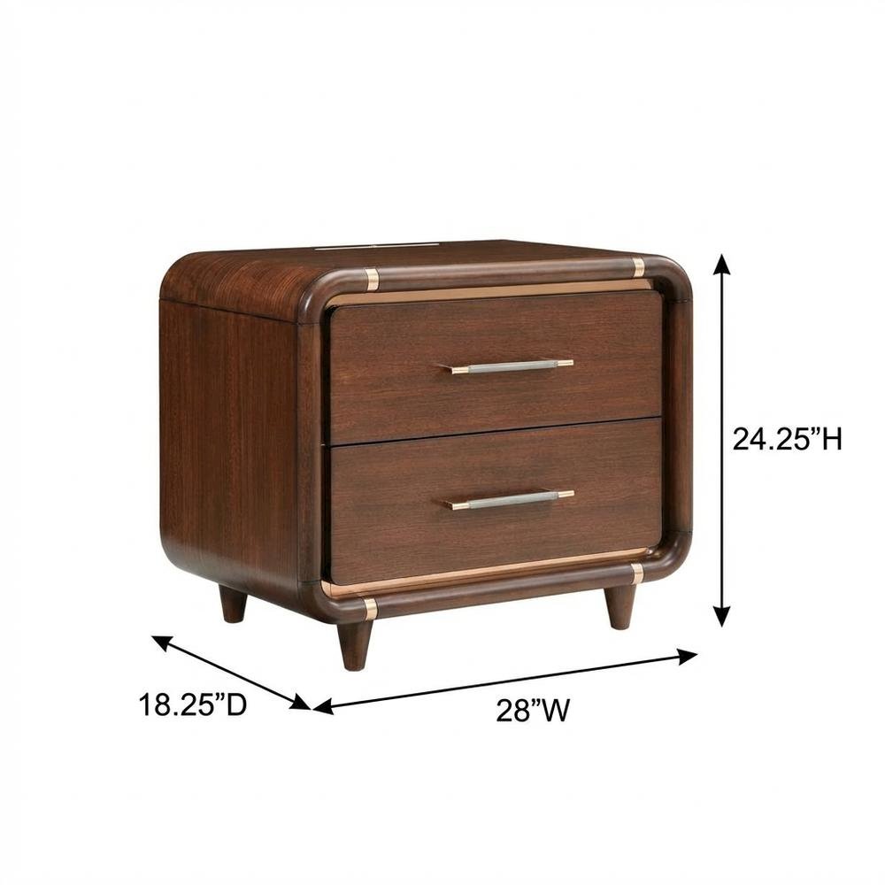 Mason Park Nightstand - Umber