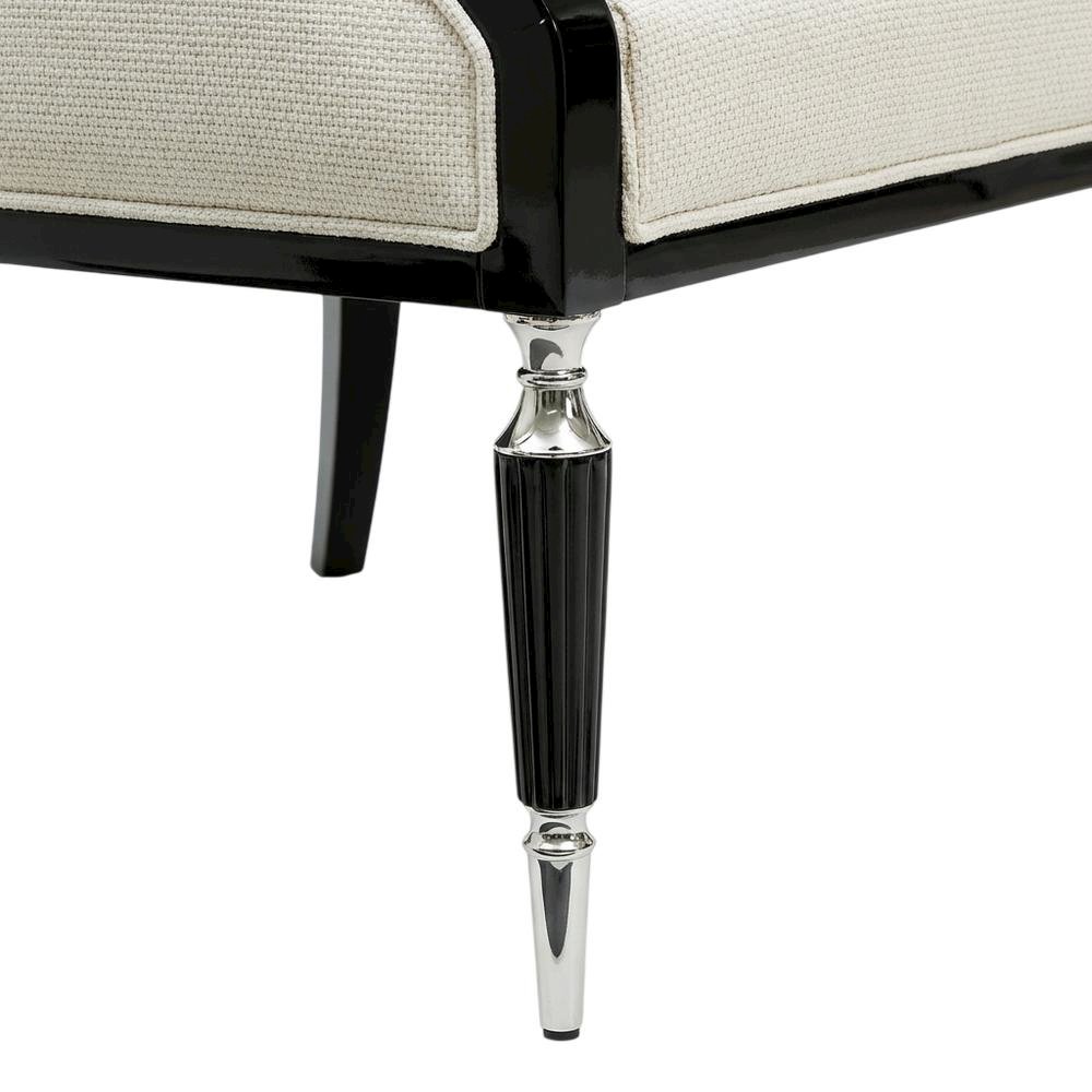 La Francaise Accent Chair - Cafe au Lait/Black