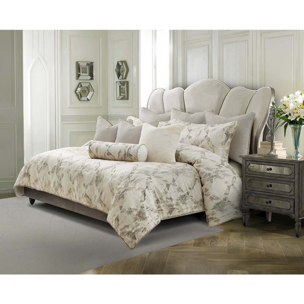 Glennridge 9-Piece Queen Comforter Set - Frost